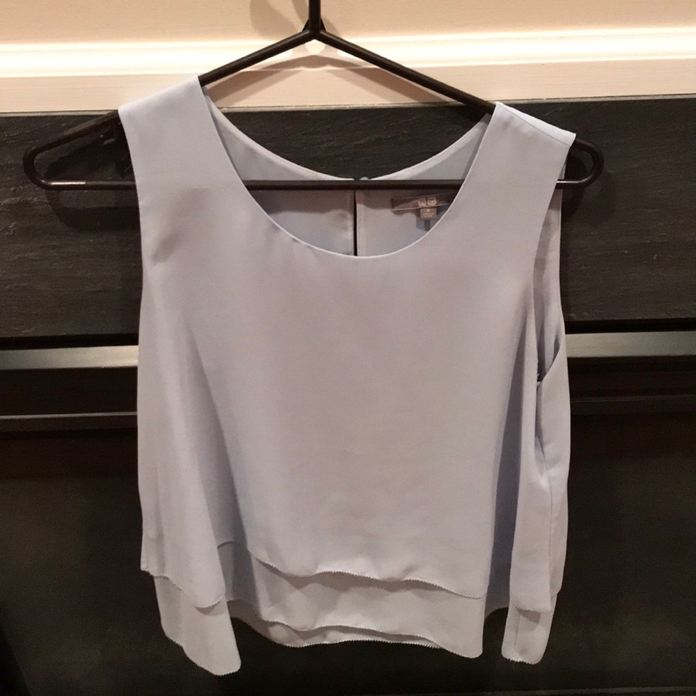 Uniqlo powder blue silk tank